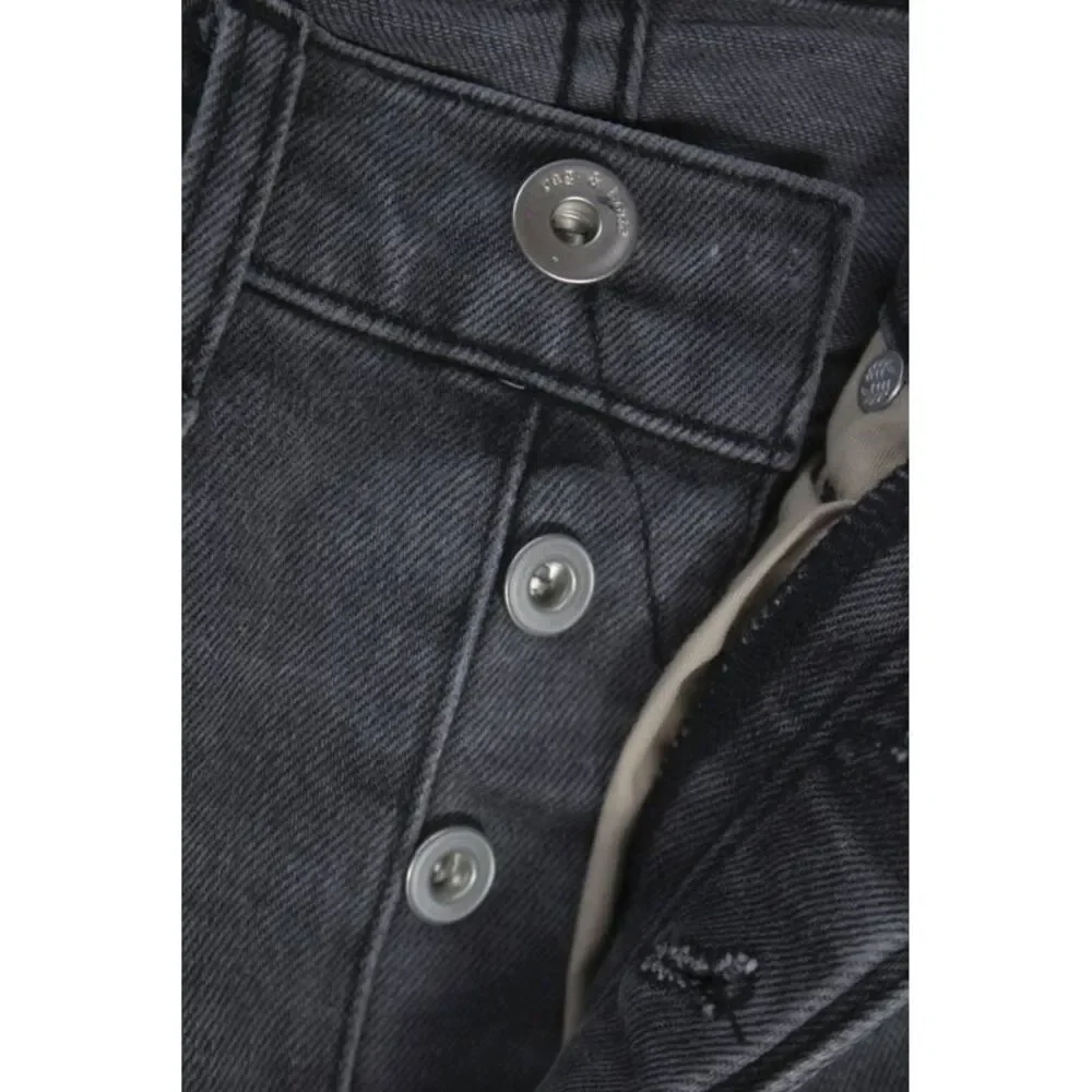 Rag & Bone Mens Slim Gray Jeans Cotton Mid Rise Button Size 28
